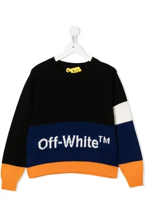 OFF-WHITE Virgin wool logo-embroidered jumper