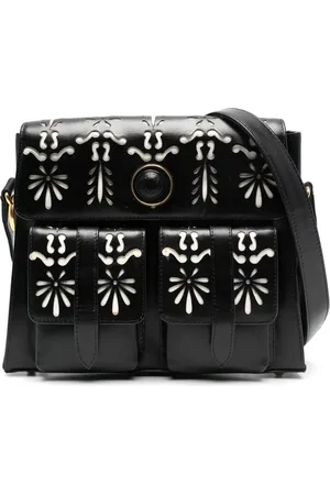 VERSACE Cut-out detailing flap shoulder bag