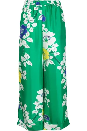 P.A.R.O.S.H. Floral-print wide-leg trousers
