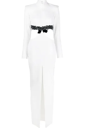JEAN-LOUIS SABAJI Chain-detail cut-out maxi dress