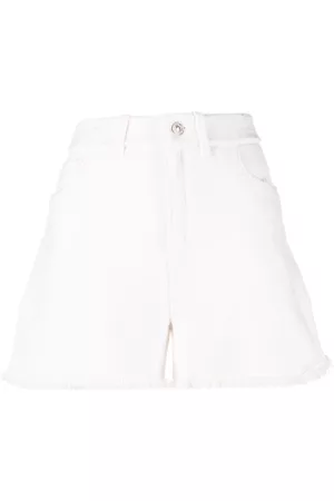 Barrie Fine-knit fringe-detail shorts