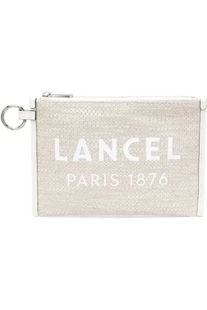 LANCEL Logo-print clutch bag