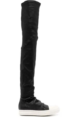 Rick Owens Thigh-high leather sneaker boots