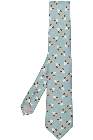 Armani Men Bow Ties - Abstract-print silk tie