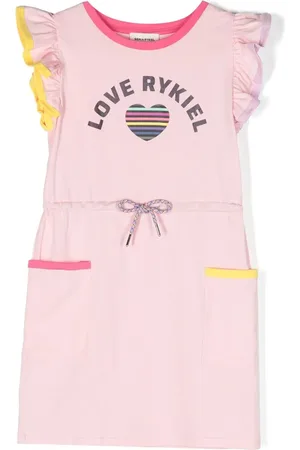Sonia Rykiel Enfant Fancy ruffle-sleeve dress