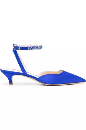 P.A.R.O.S.H. 50mm satin crystal-detail pumps