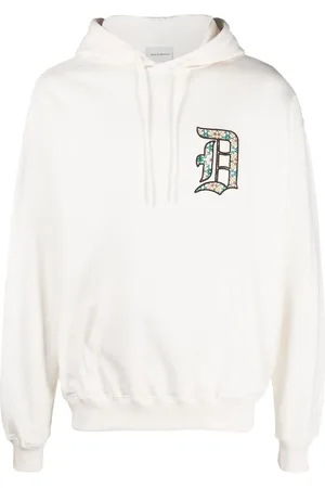 Drôle de Monsieur Logo-embroidery cotton hoodie