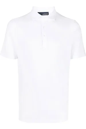 LARDINI Spread-collar polo shirt