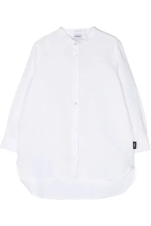 Aspesi Band-collar cotton shirt