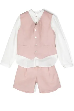 Mimilù Three-piece linen shorts suit