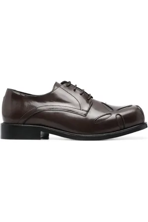 Stefan Cooke Slashed square-toe Derby shoes