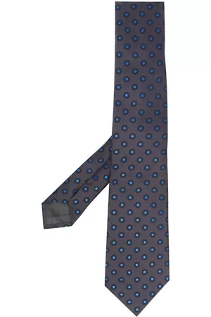Armani Men Bow Ties - Graphic-print pointed tie