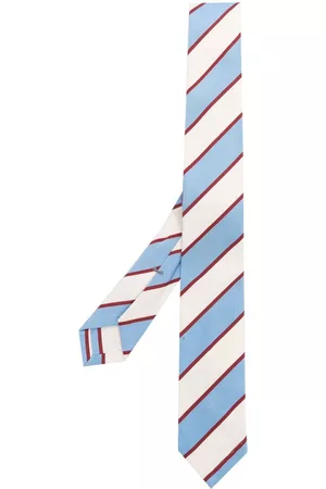 Thom Browne Men Bow Ties - Silk striped tie