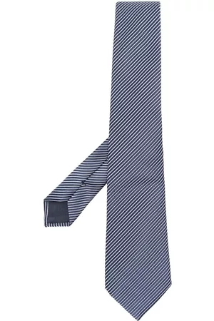 Armani Men Bow Ties - Diagonal-stripe pointed tie