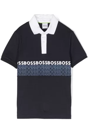 HUGO BOSS Logo-embossed polo shirt