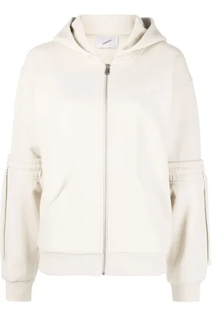 COPERNI Embroidered-logo zip-up hoodie