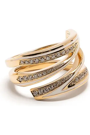 STEPHEN WEBSTER 18kt yellow Vertigo Infinity diamond ring