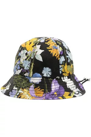Erdem Floral-print drawstring bucket hat