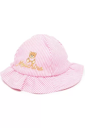 Moschino Teddy Bear logo embroidered bucket hat