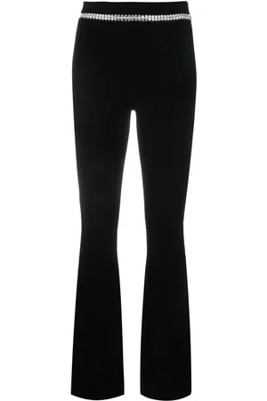 Paco rabanne Crystal-embellished flared trousers