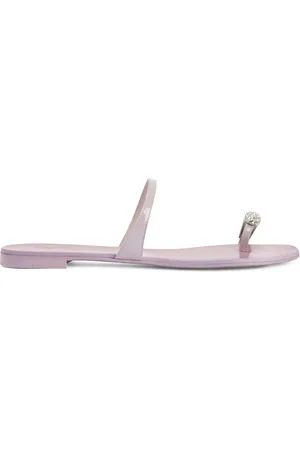 Giuseppe Zanotti Crystal-embellished flat slides