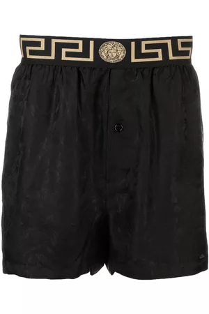 VERSACE Greca logo-print shorts