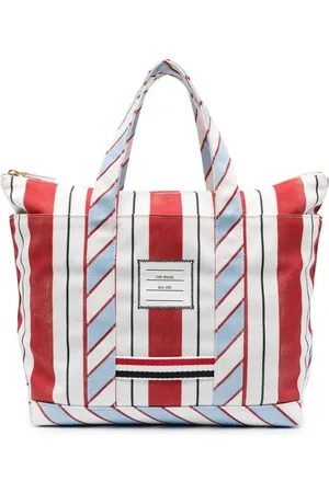 Thom Browne Signature stripe-pattern tote bag