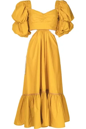 Silvia Tcherassi Puff-sleeve midi dress