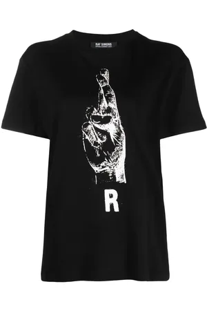 RAF SIMONS Graphic-print cotton T-shirt