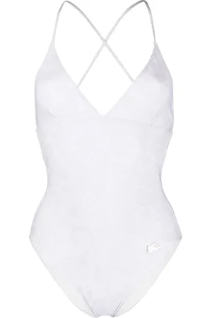 Etro Logo-patch detail swimsuit