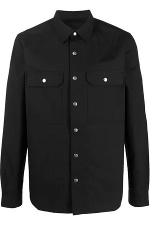 Rick Owens Long-sleeved cotton shirt jacket