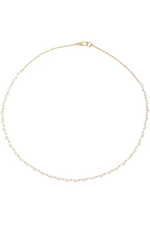 Lizzie Mandler 18kt yellow Éclat diamond tennis necklace