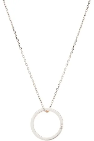 Maison Margiela Logo-engraved pendant necklace