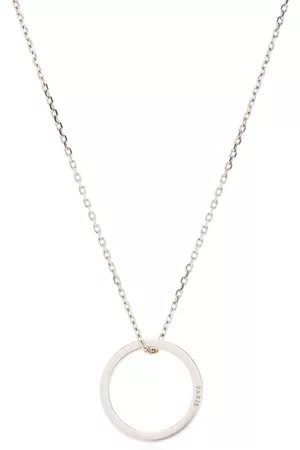 Maison Margiela Logo-engraved pendant necklace