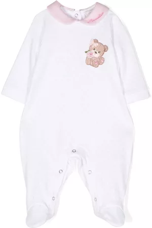 MONNALISA Embroidered-logo long-sleeve pajamas