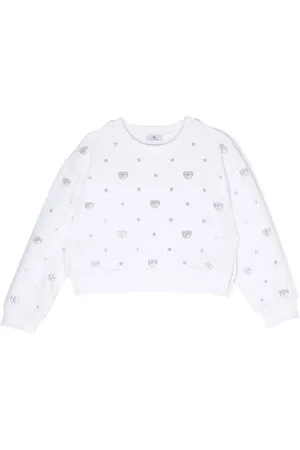 Chiara Ferragni Rhinestone cotton sweatshirt