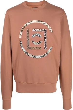 CLOT Animal-print logo-patch sweatshirt