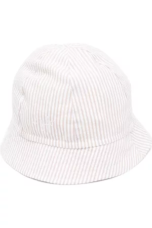 Il gufo Hats - Stripe-print cotton sun hat