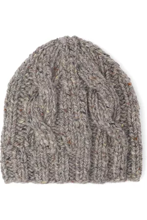 Prada Men Beanies - Cable-knit beanie hat