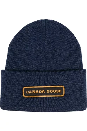 Canada Goose Men Beanies - Logo patch beanie