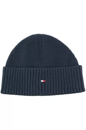 Tommy Hilfiger Men Beanies - Logo-embroidered knitted beanie