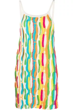 Msgm U-neck knitted mini dress