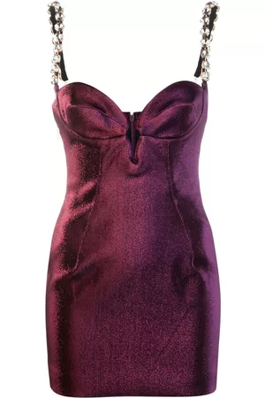 AREA Mussel cup mini dress