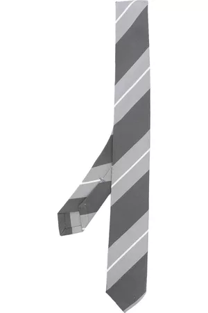 Thom Browne Men Bow Ties - Diagonal stripe pattern tie