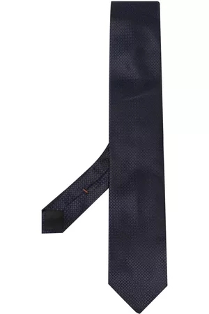 Zegna Silk geometric-pattern tie