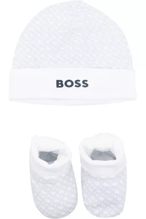 HUGO BOSS Beanies - Monogram-print beanie hat set