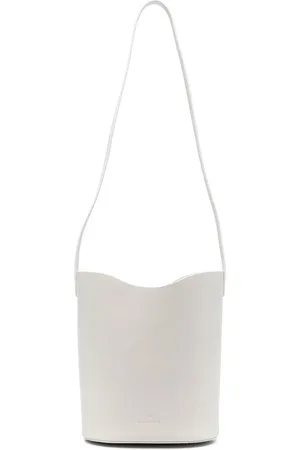IL BISONTE Embossed-logo detail bucket bag
