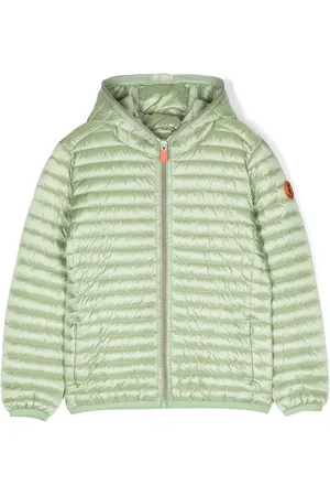 save the duck Logo-patch padded hooded jacket