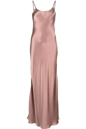 Double V Slip Dress in Silk Crepe – VOZ Apparel