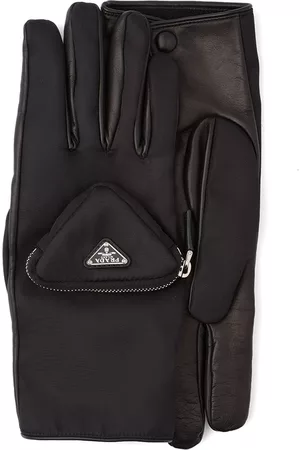 Prada Men Gloves - Pouch-detail logo gloves